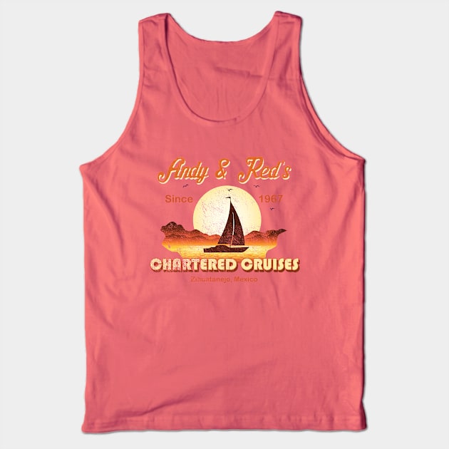 Andy and Red's Chartered Cruises, distressed Tank Top by hauntedjack